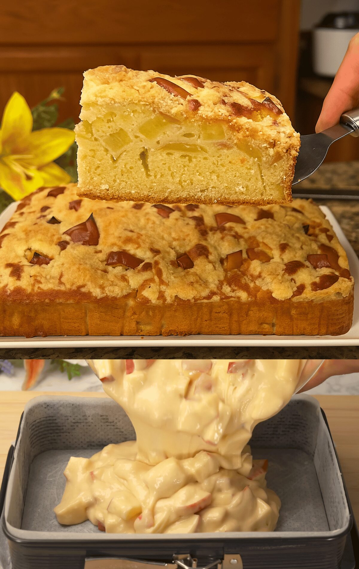 Gâteau aux Pommes et Crumble