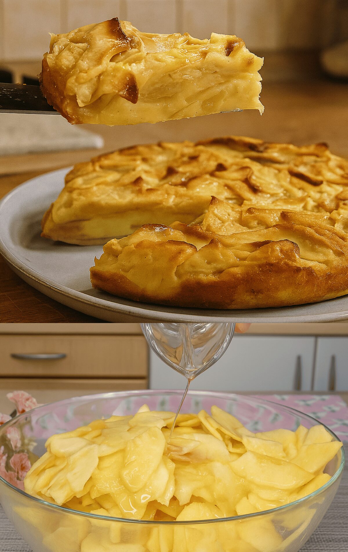 Gâteau Crémeux aux Pommes 