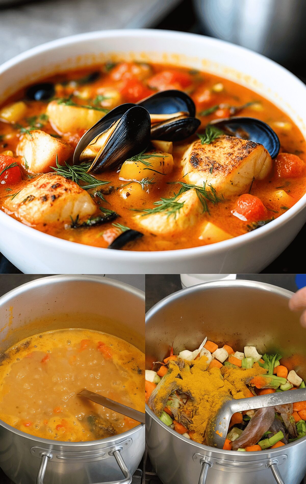 Bouillabaisse (soupe de poissons provençale)