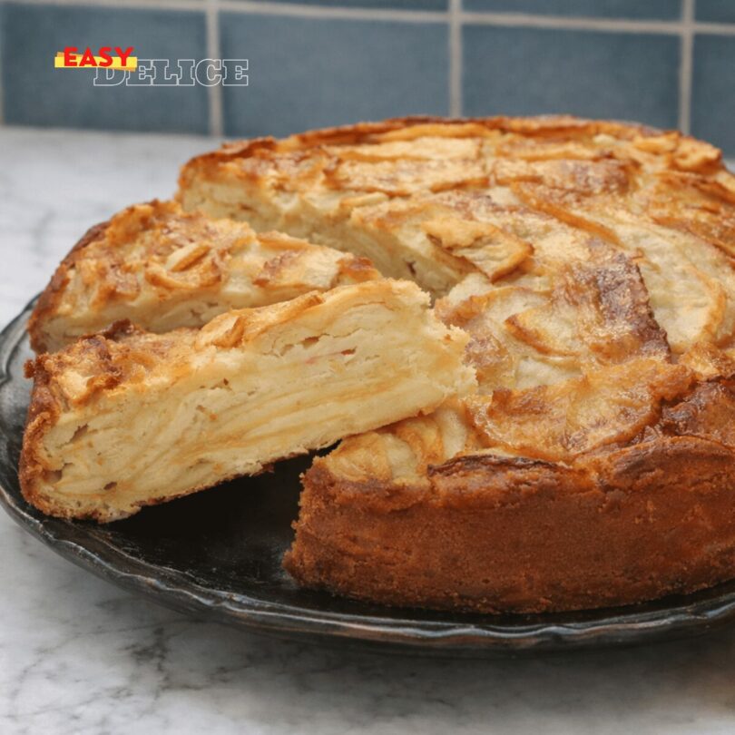 Gâteau invisible aux pommes façon Cyril Lignac