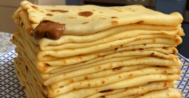 crêpes sans temps de repos.