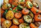 Recette de légumes rôtis à l’ail et aux herbes fait maison