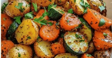 Recette de légumes rôtis à l’ail et aux herbes fait maison
