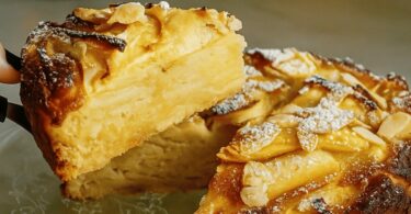 Gâteau invisible aux pommes façon Cyril Lignac