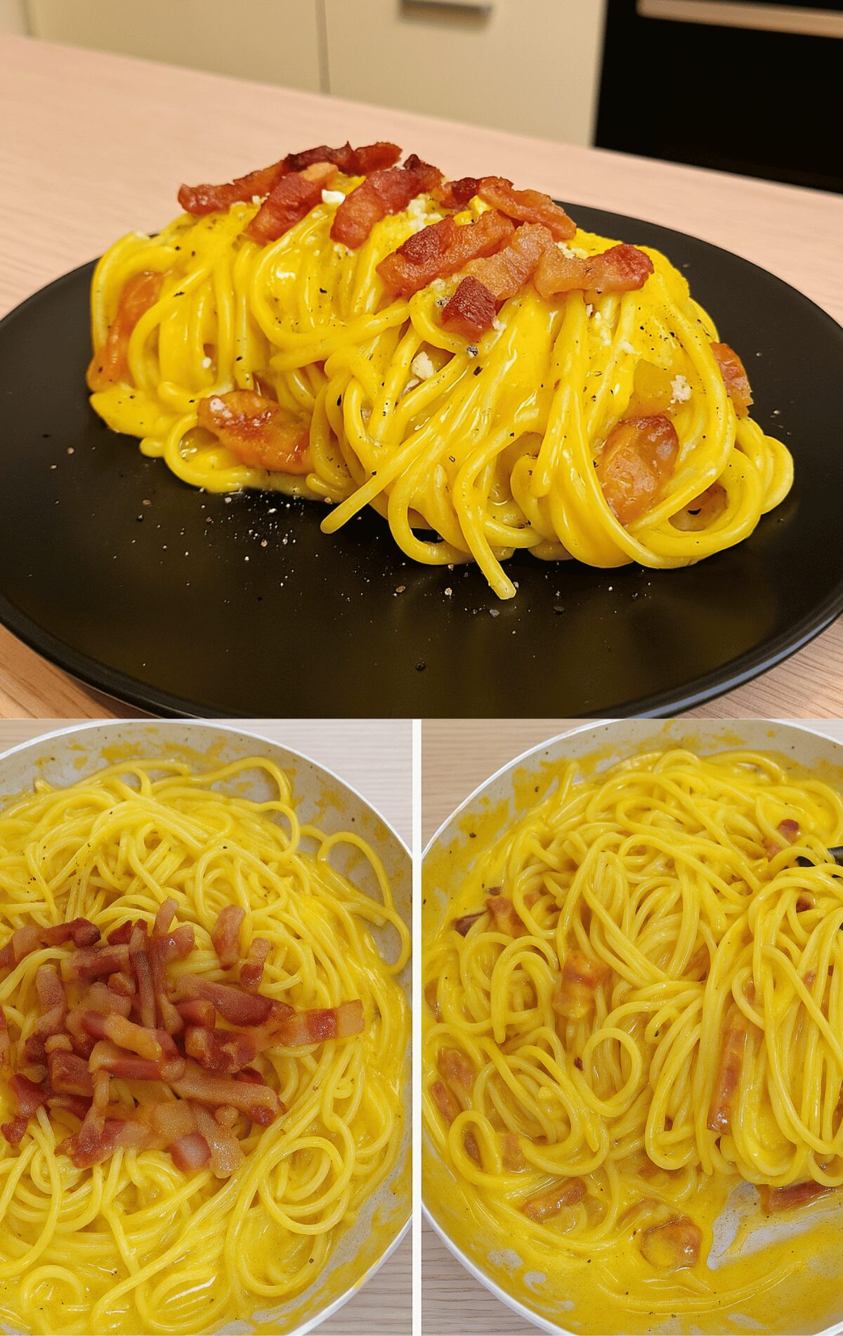 Spaghetti à la Carbonara (recette italienne originale)