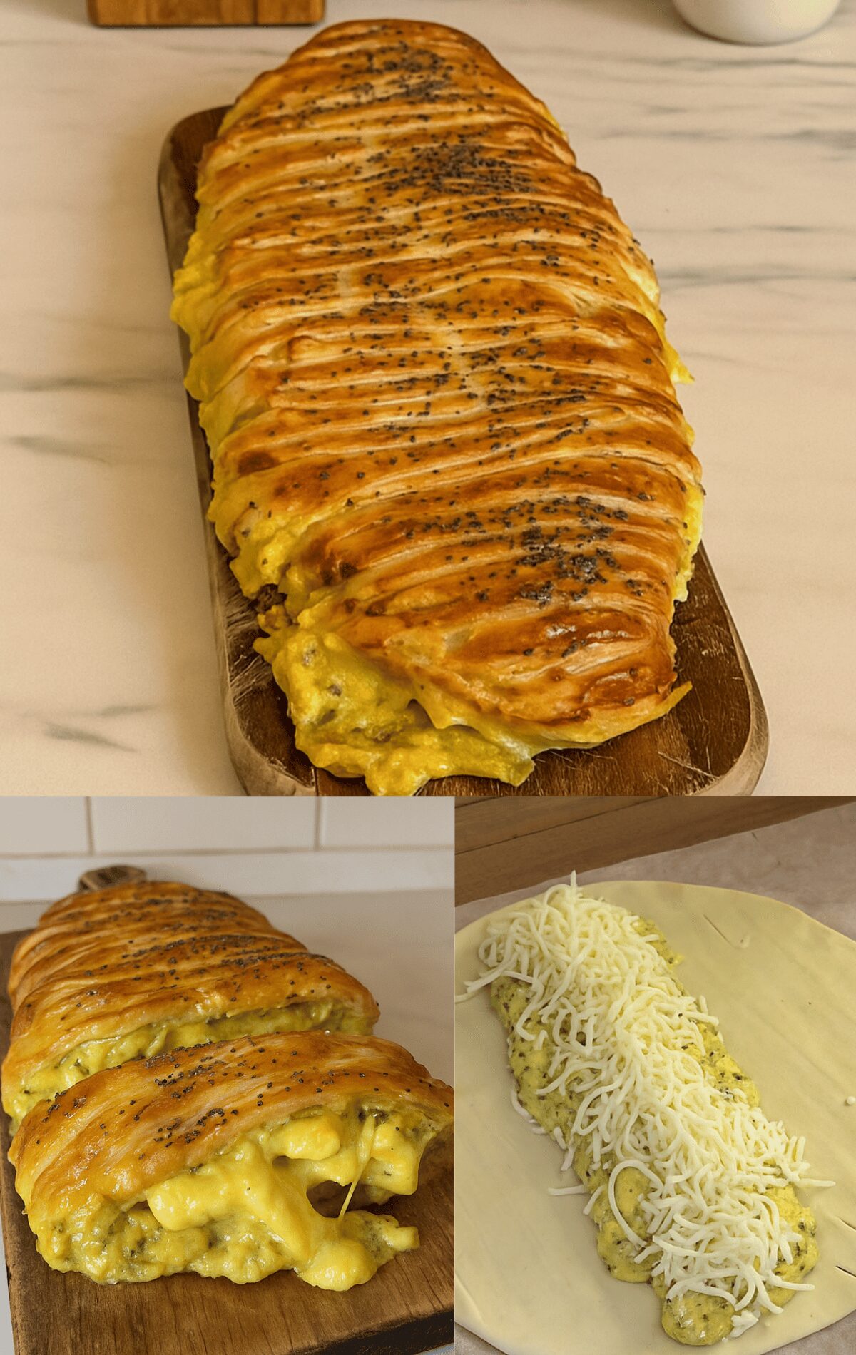 Tresse Feuilletée Poulet Cheddar Curry
