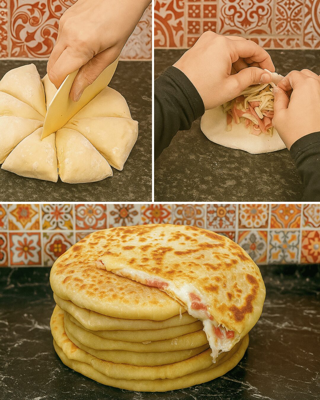 Petits Pains Farcis à la Poêle