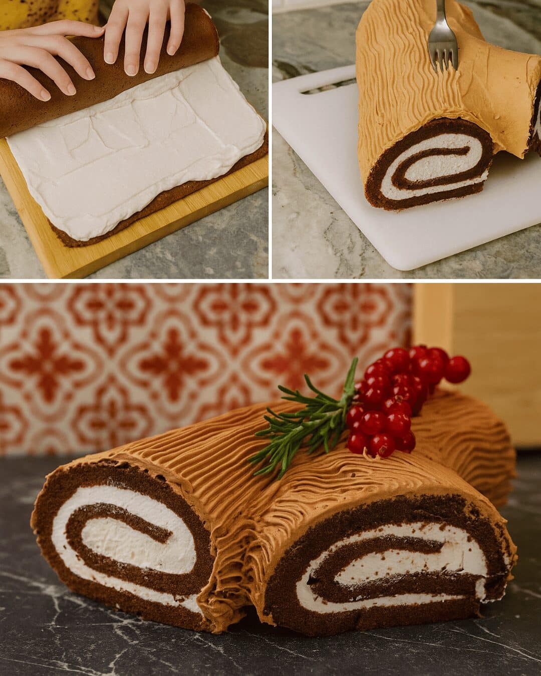 Bûche de Noël Enchantée