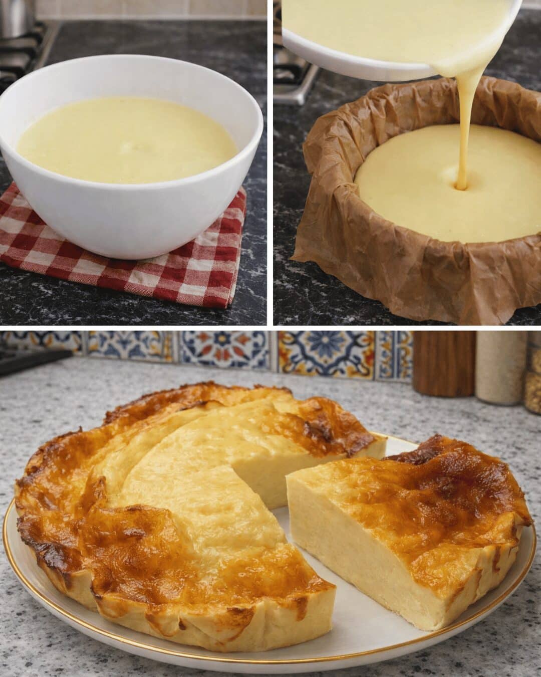 Gâteau au Yaourt 3 Ingrédients Sans Farine ni Sucre