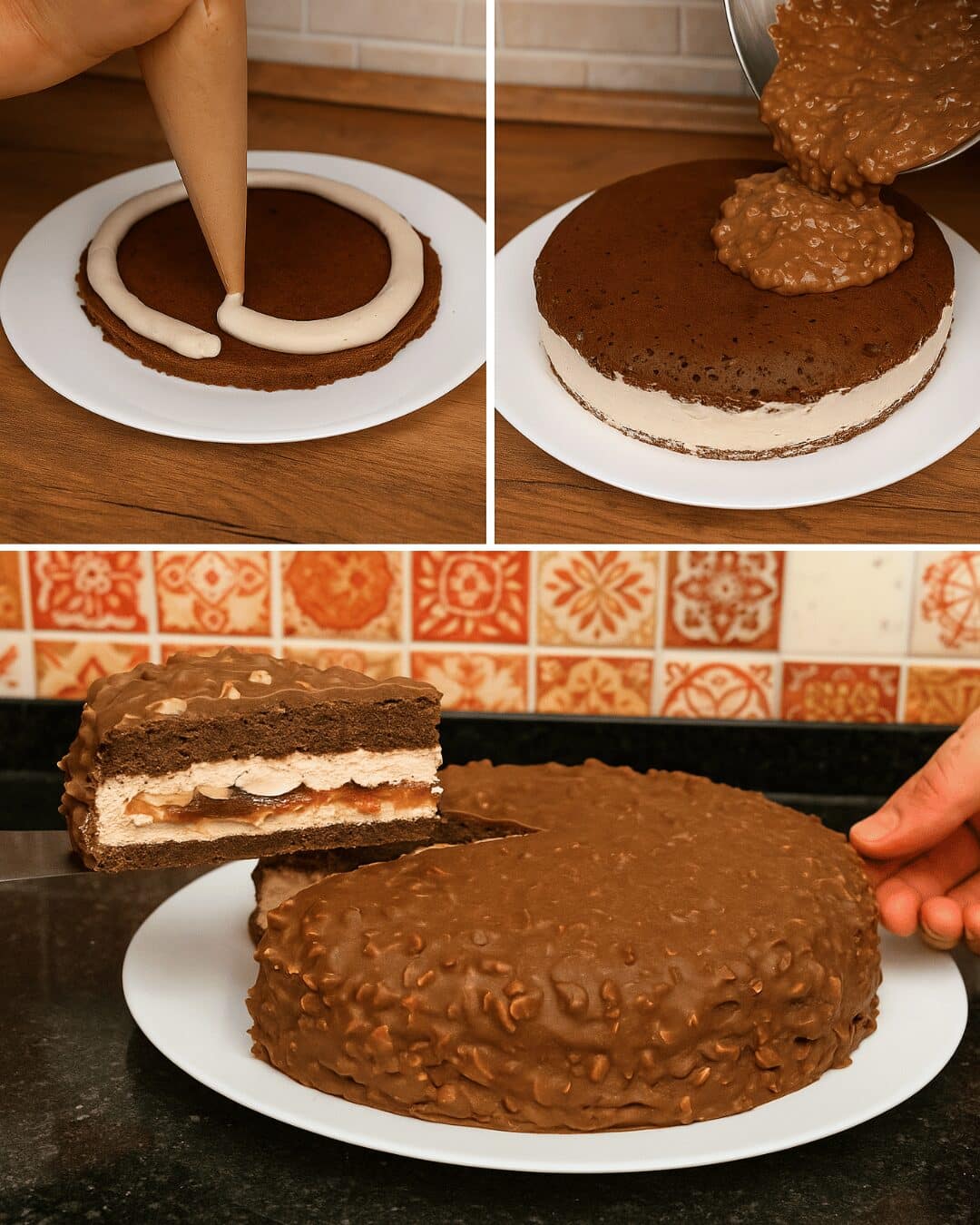  Gâteau au Chocolat Incroyablement Délicieux (Effet Rocher)