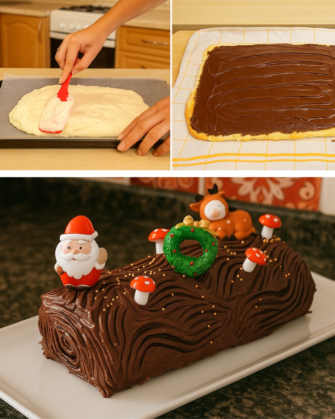 Bûche de Noël au Chocolat