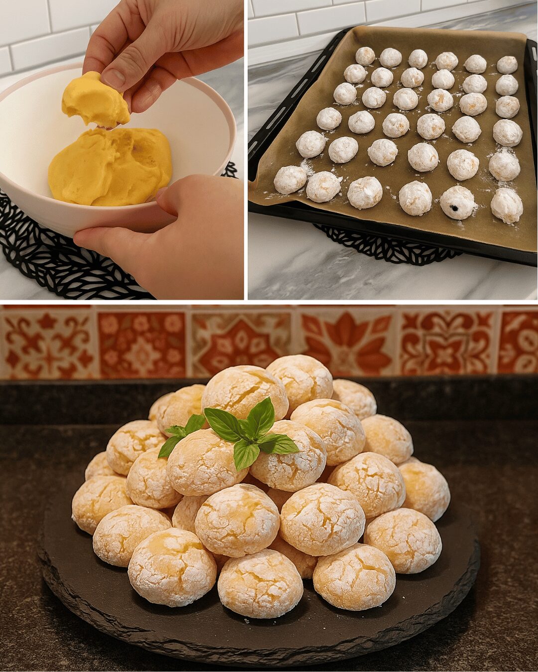 Biscuits Craquelés au Citron 