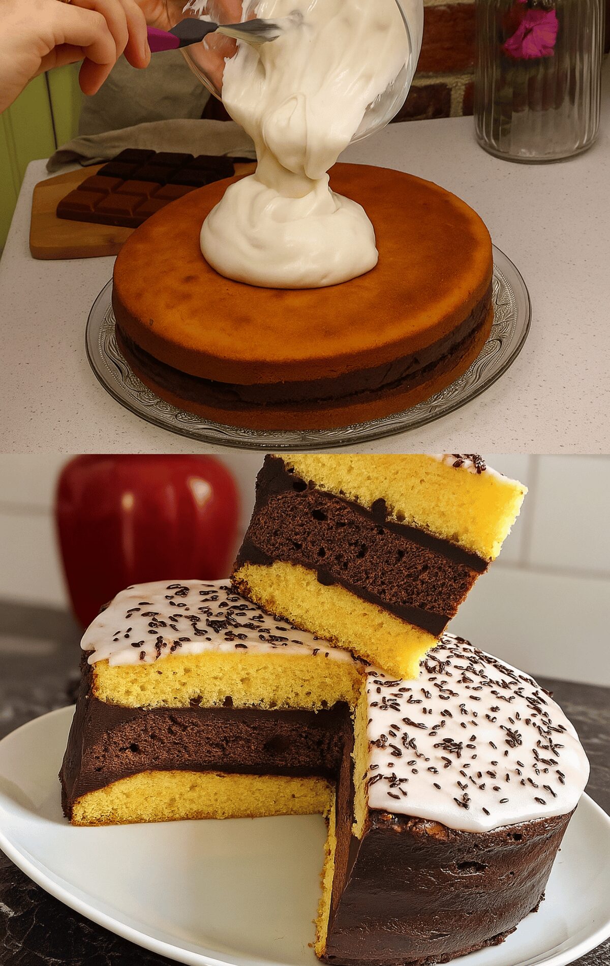 Gâteau Trois Couches & Ganache Chocolat – Ultra Gourmand