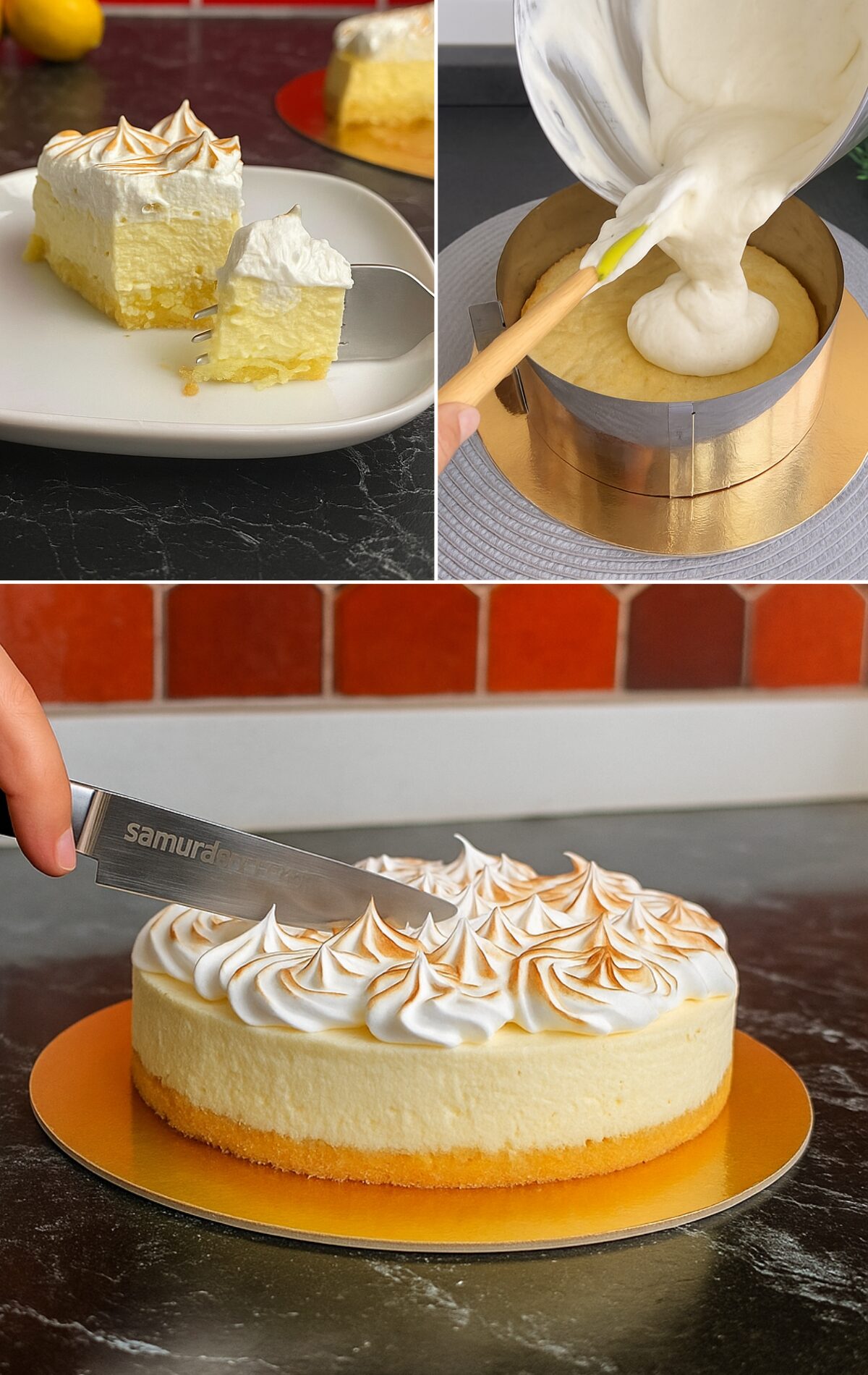 Gâteau Nuage au Citron Meringué