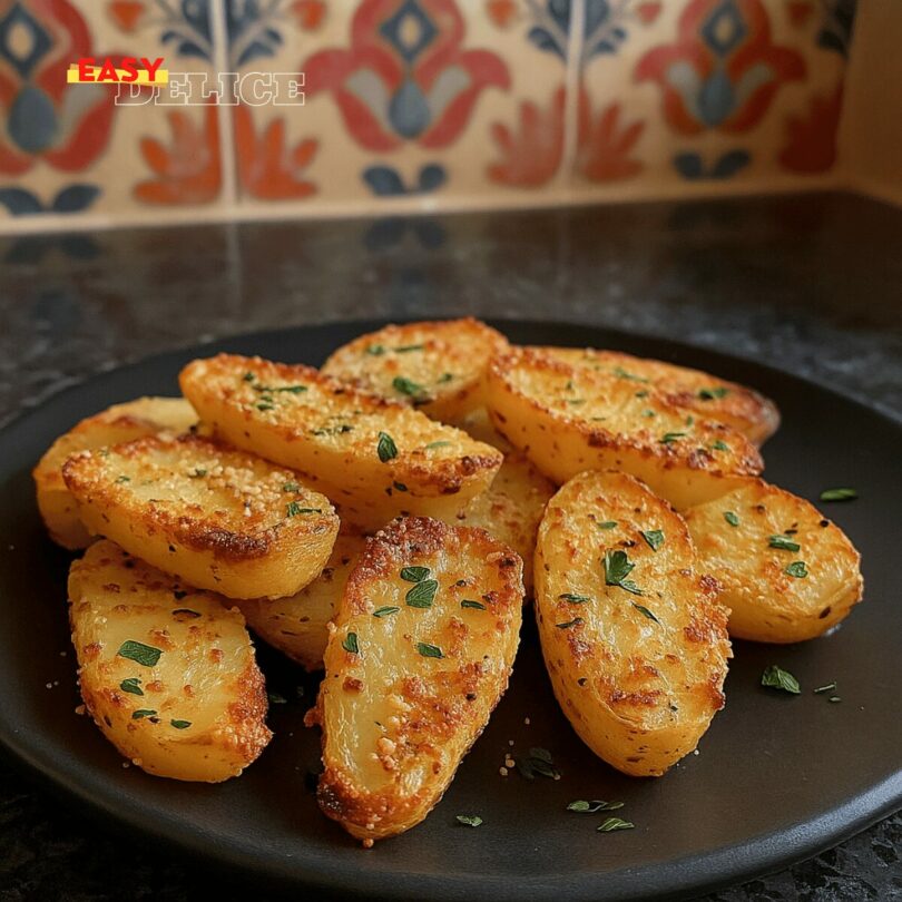 Pommes de Terre Croustillantes au Fromage + Sauce Fromage