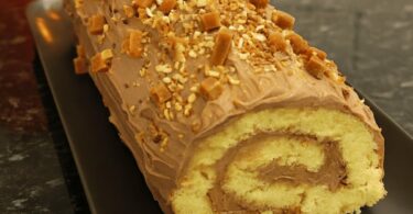 Bûche Roulée au Chocolat Praliné