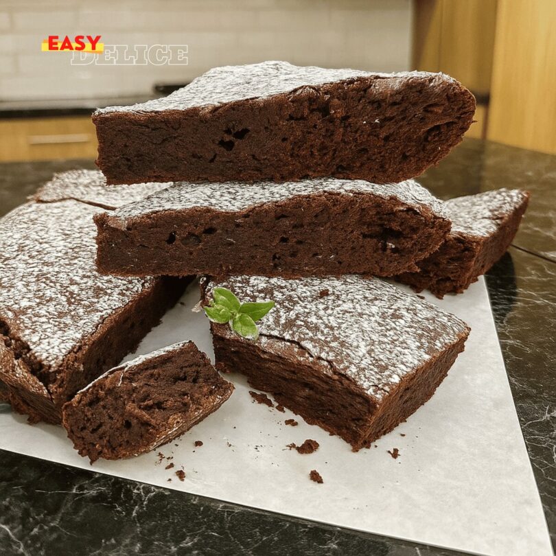 Moelleux Chocolat & Amande – 4 Ingrédients, Ultra Fondant !