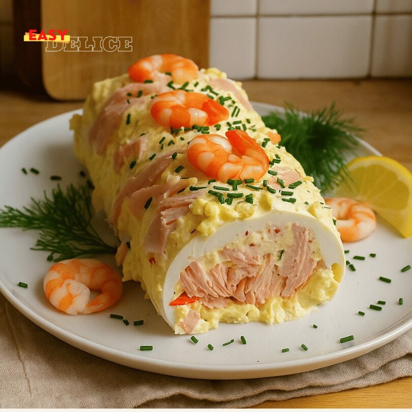 Bûche Salée aux Saveurs de la Mer (Froide et Gourmande)