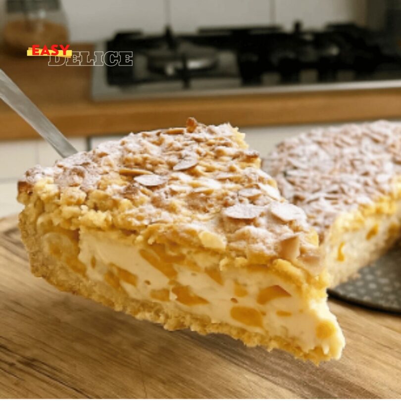 Gâteau à la Crème et aux Pêches