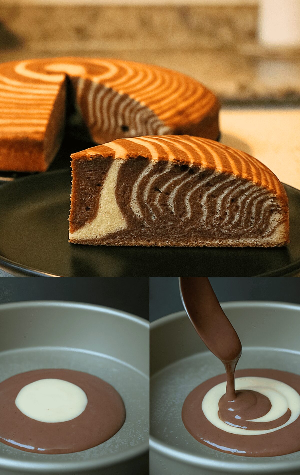 Cake Zébré Moelleux (Zebra Cake)