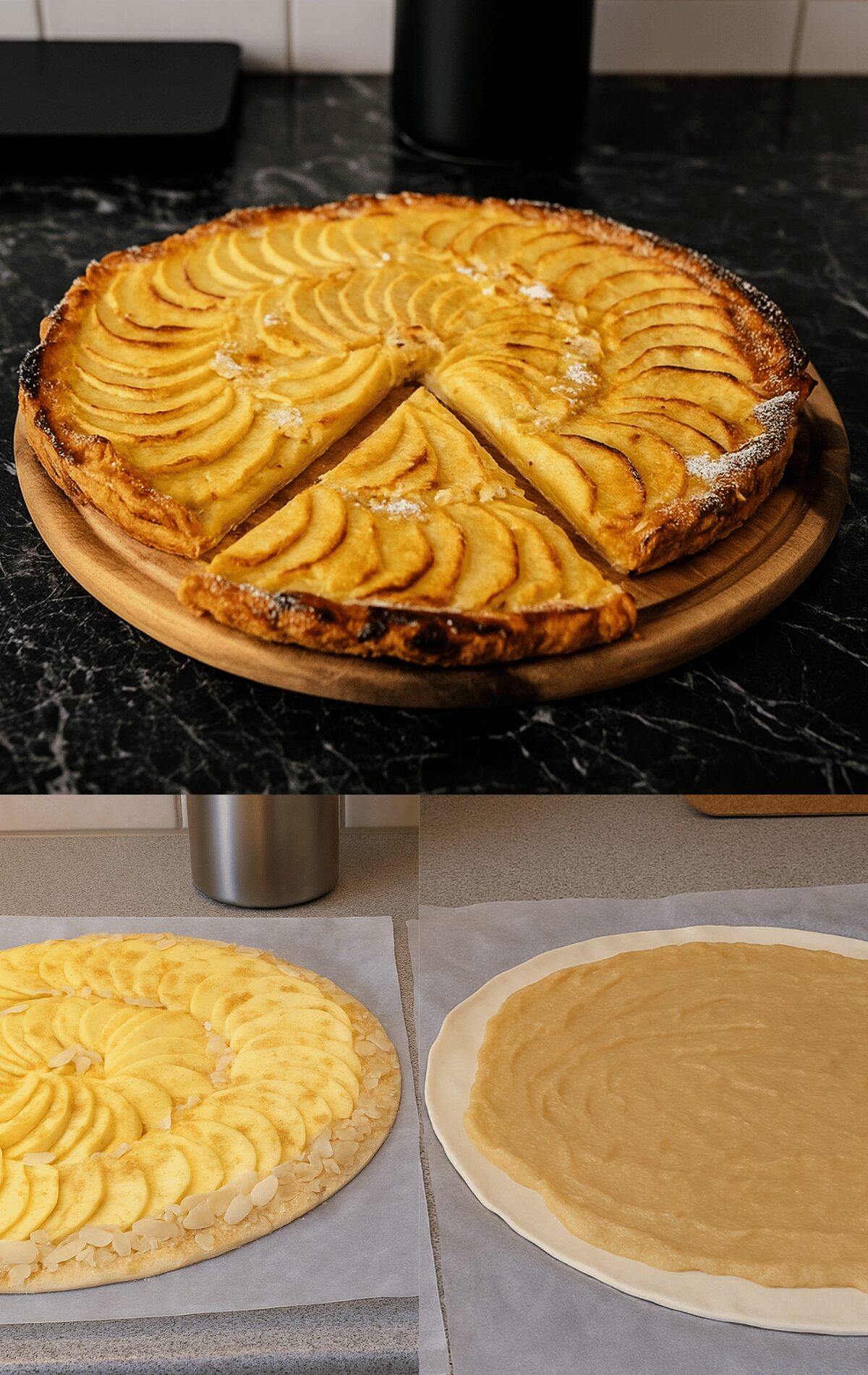TARTE FEUILLETÉE POMMES & AMANDES 