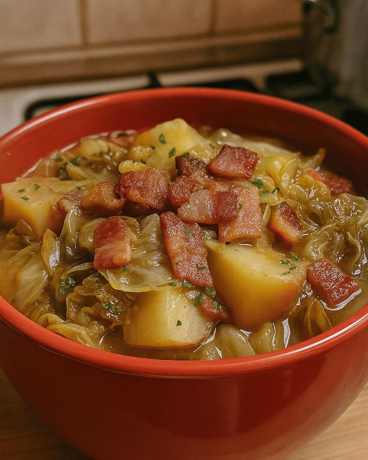 CHOU AUX POMMES DE TERRE ET BACON