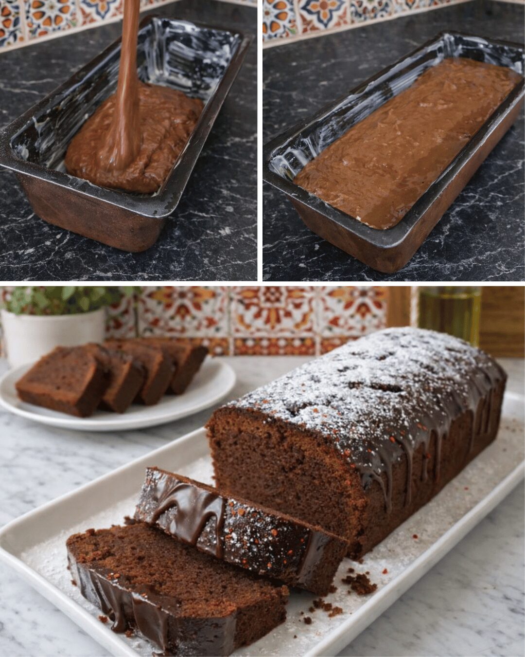 Cake au Chocolat Ultra Moelleux, Nappé de Chocolat