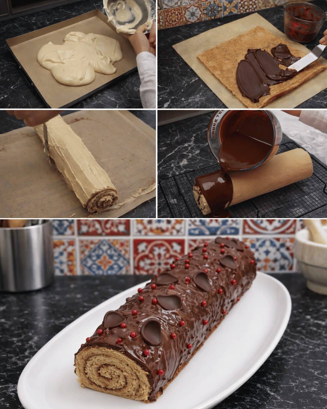 Bûche Roulée Café & Chocolat