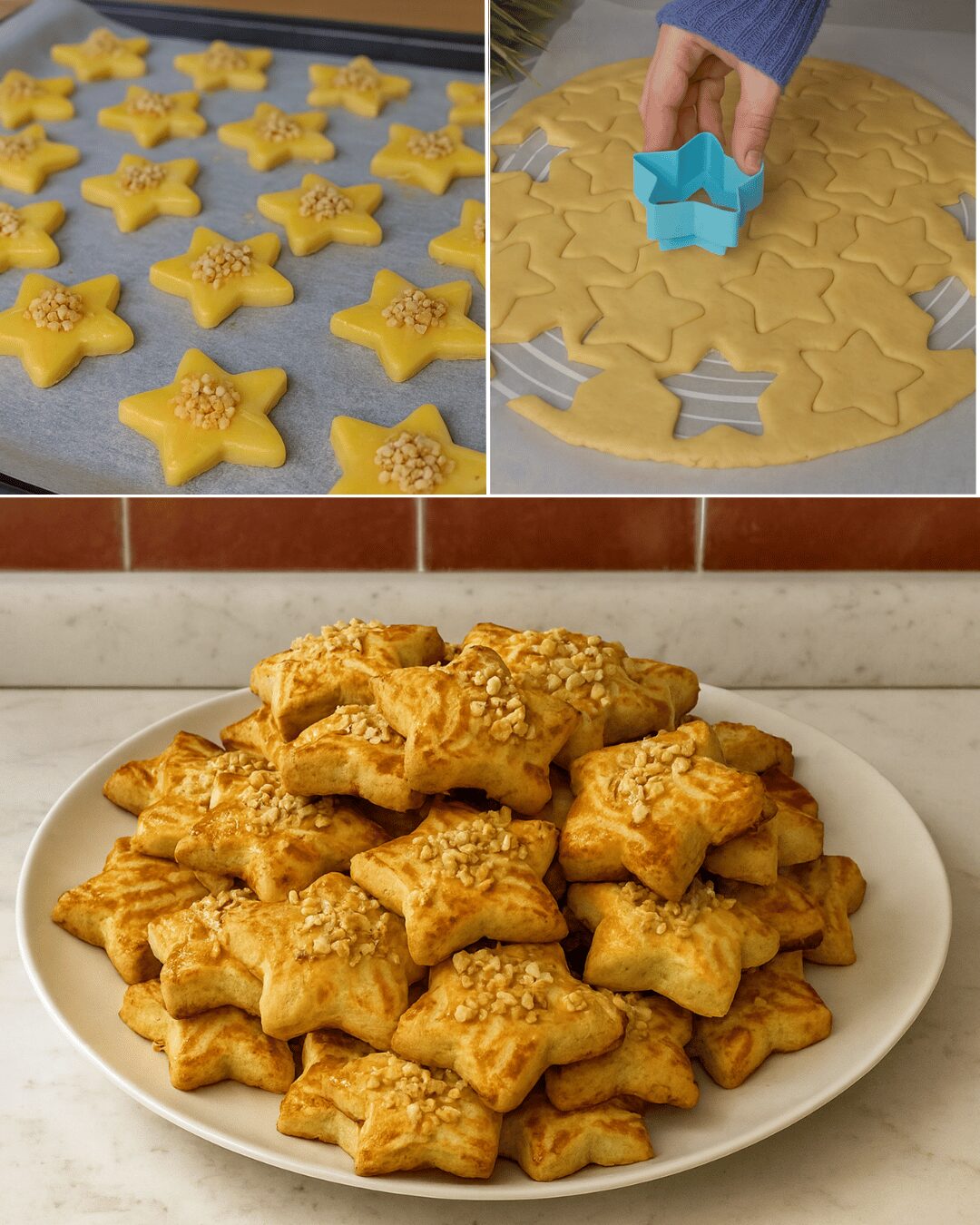 Biscuits de Noël Fondants en Forme d’Étoile
