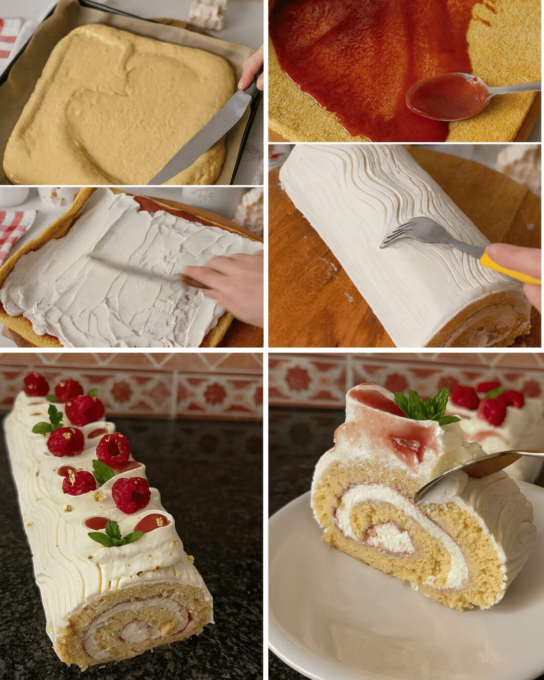 Bûche Vanille Framboise