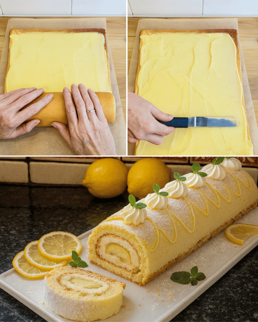 Bûche Roulée au Citron & Mascarpone