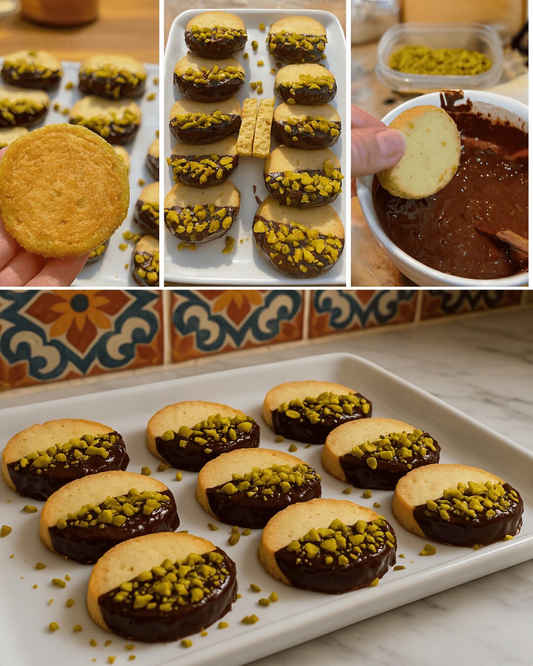Sablés Diamants à la Pistache & Matcha 🍵💚