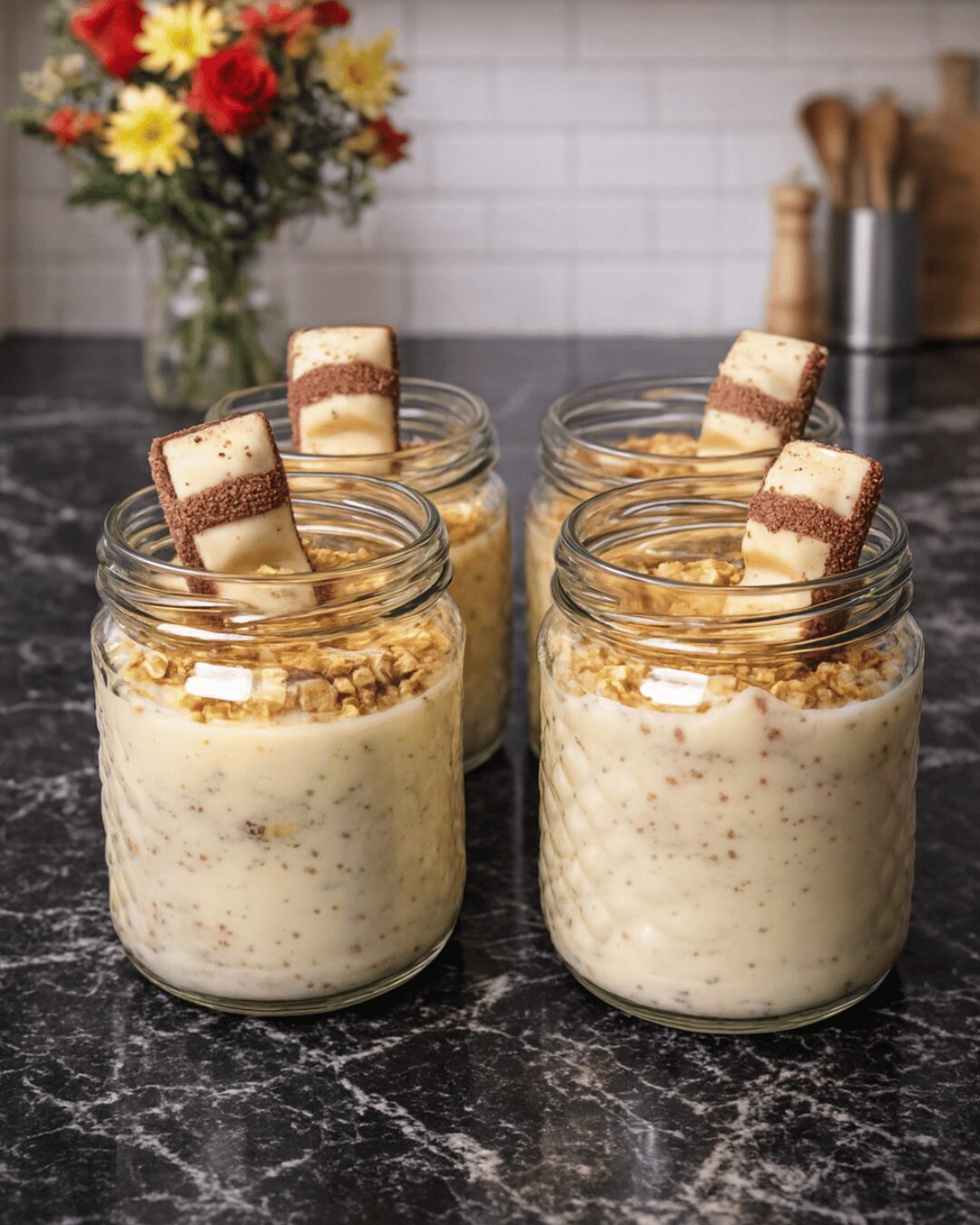 Crème Dessert Chocolat au Kinder Bueno White