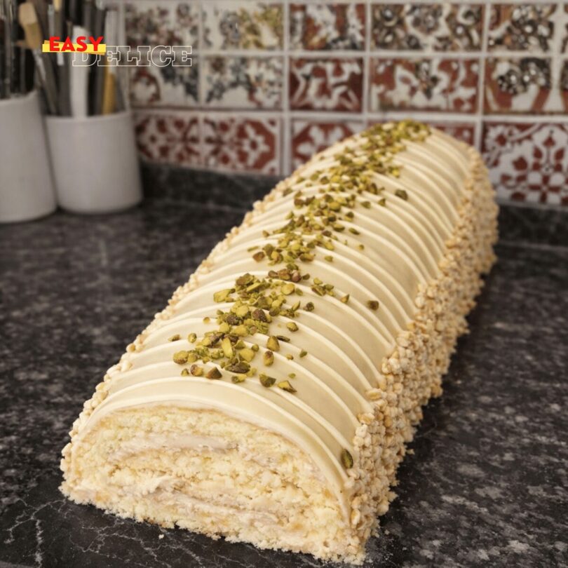 Gâteau roulé pâtissier sans crème liquide