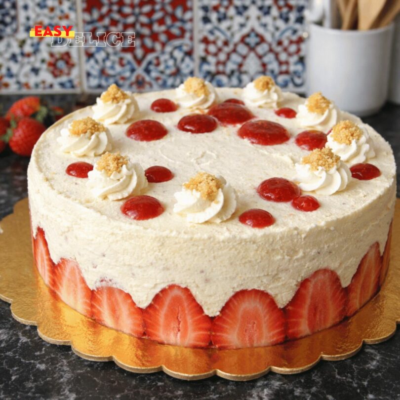 Gâteau Fraise Façon Fraisier