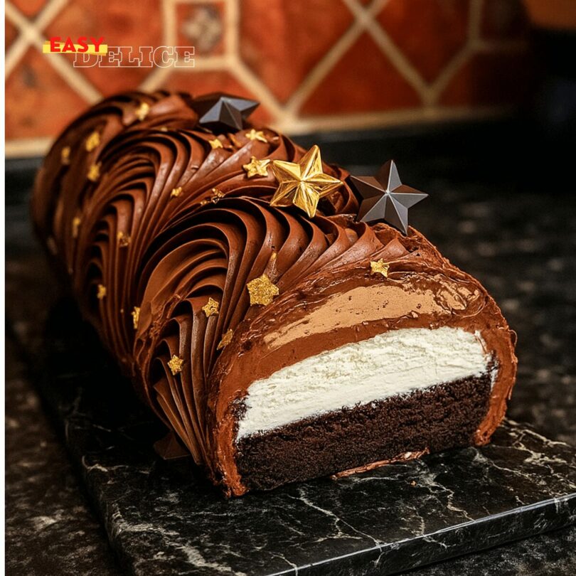 Bûche de Noël Trois Chocolats
