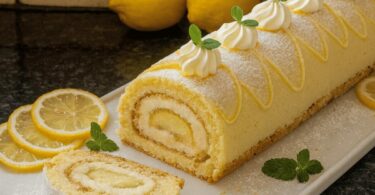 Bûche Roulée au Citron & Mascarpone