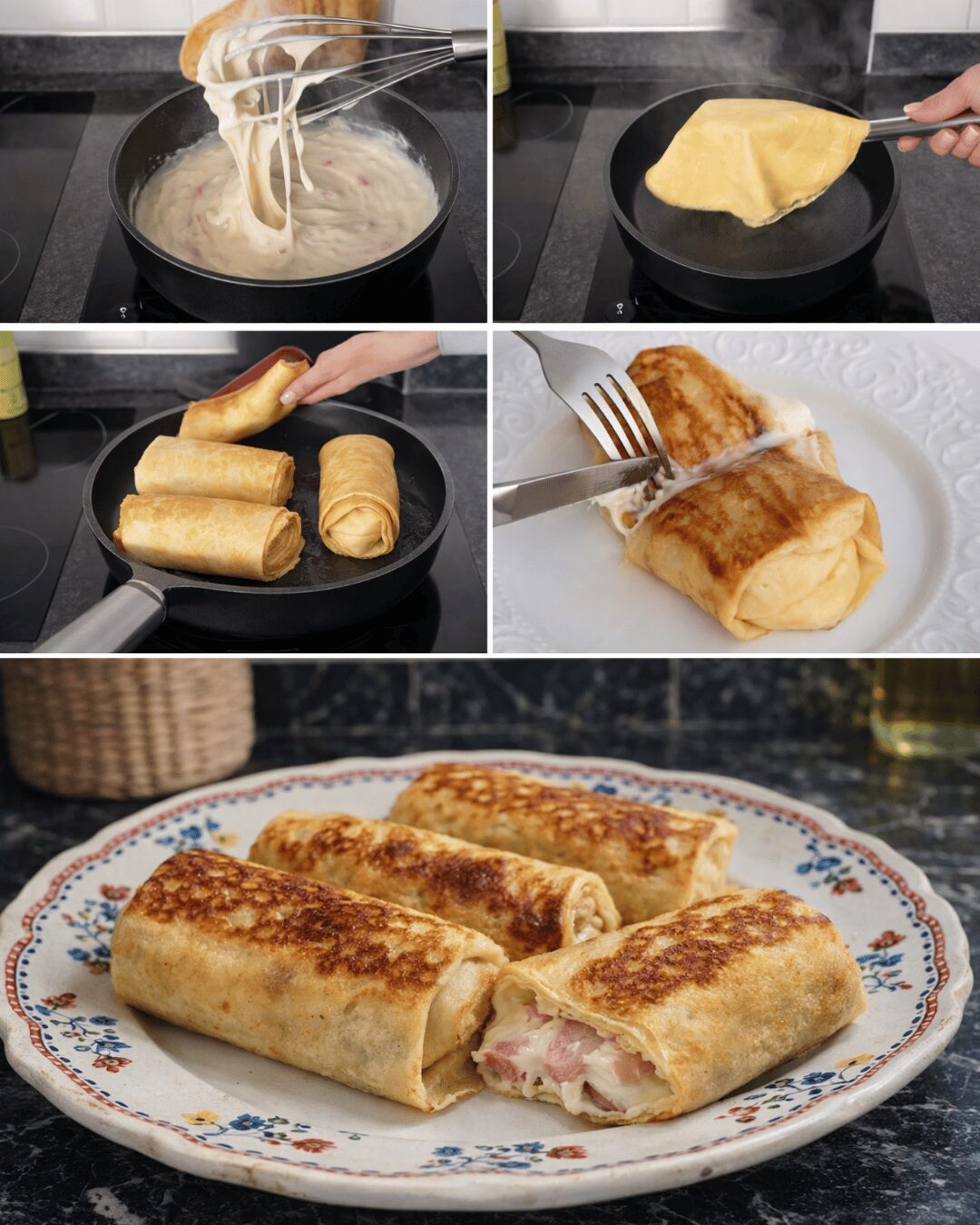 Crêpes Béchamel Salées 