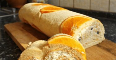 Gâteau roulé moelleux à l’orange