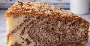 Gâteau marbré moelleux vanille & chocolat