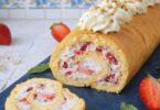 Roulé aux Fraises & Vanille