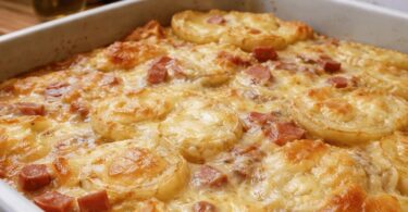 Gratin de Pommes de Terre au Fromage & Lardons