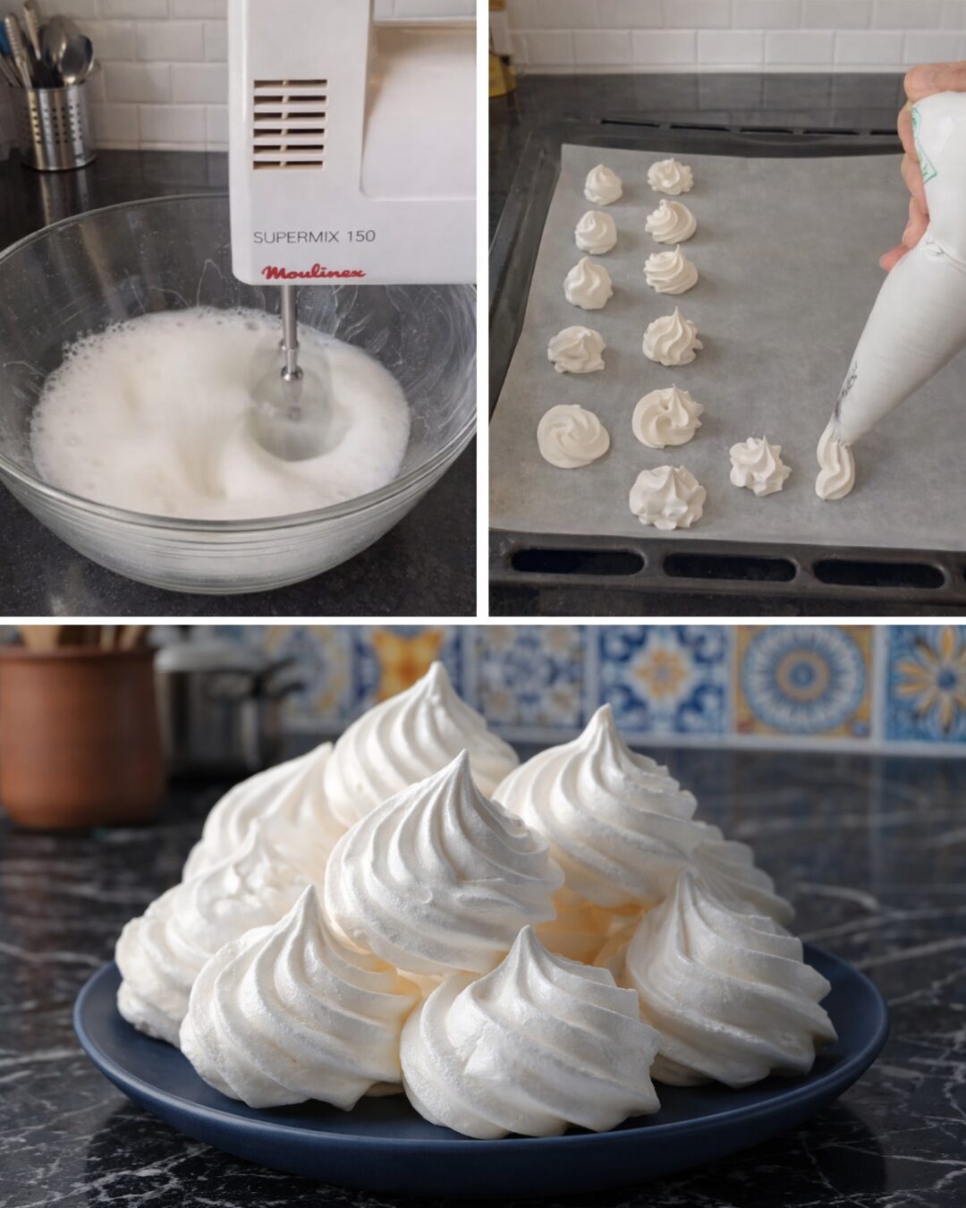 MERINGUE FRANÇAISE – CUISSON BASSE TEMPÉRATURE