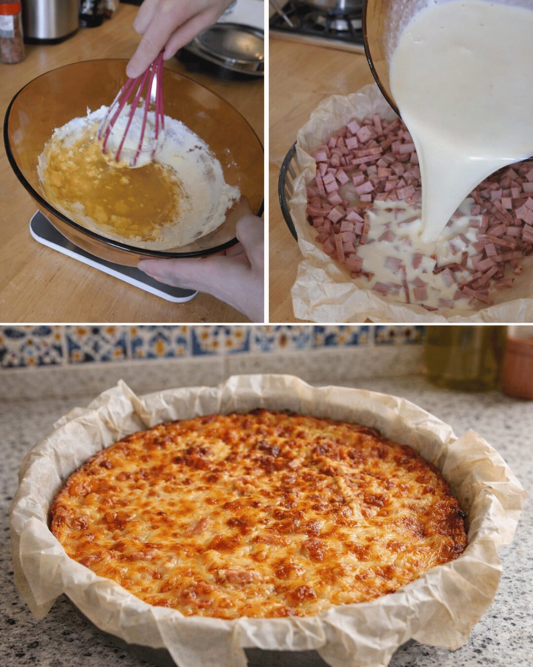 QUICHE SANS PÂTE AUX LARDONS