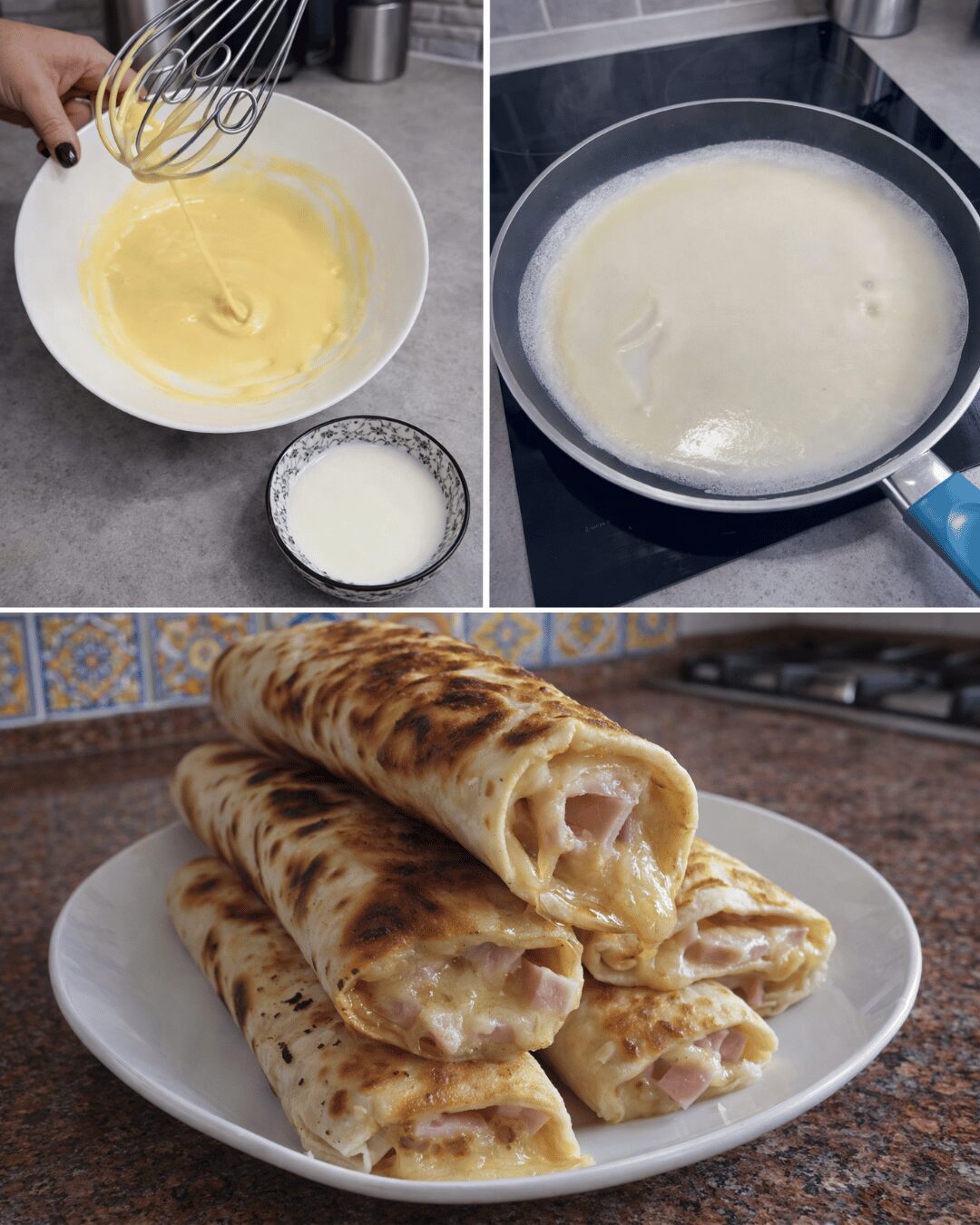 Crêpes Salées Jambon Fromage