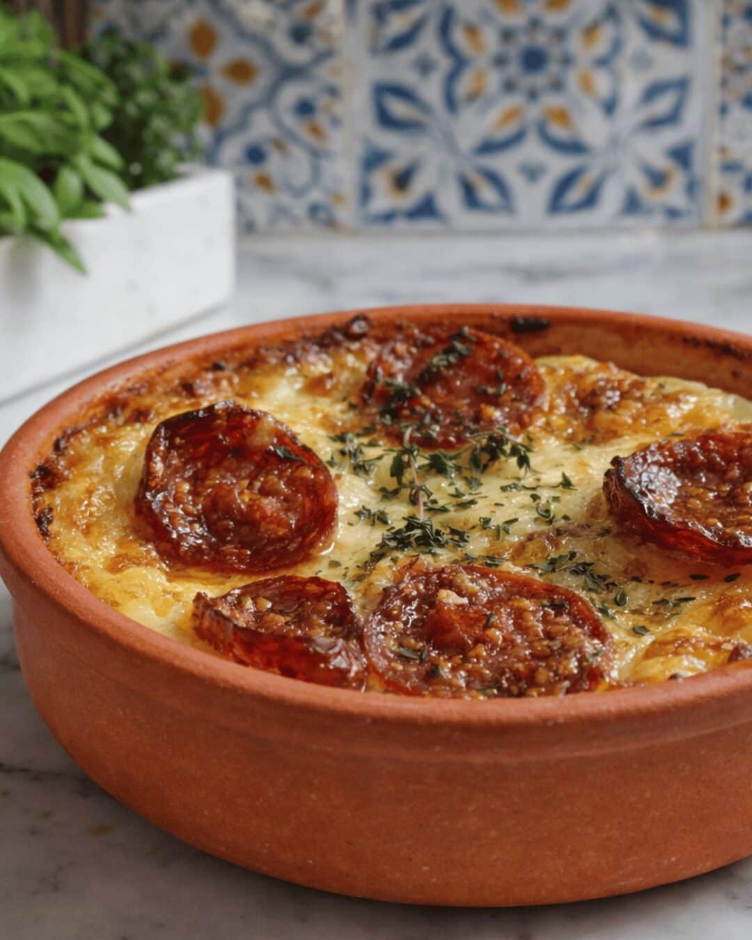 Clafoutis d’Endives au Chorizo