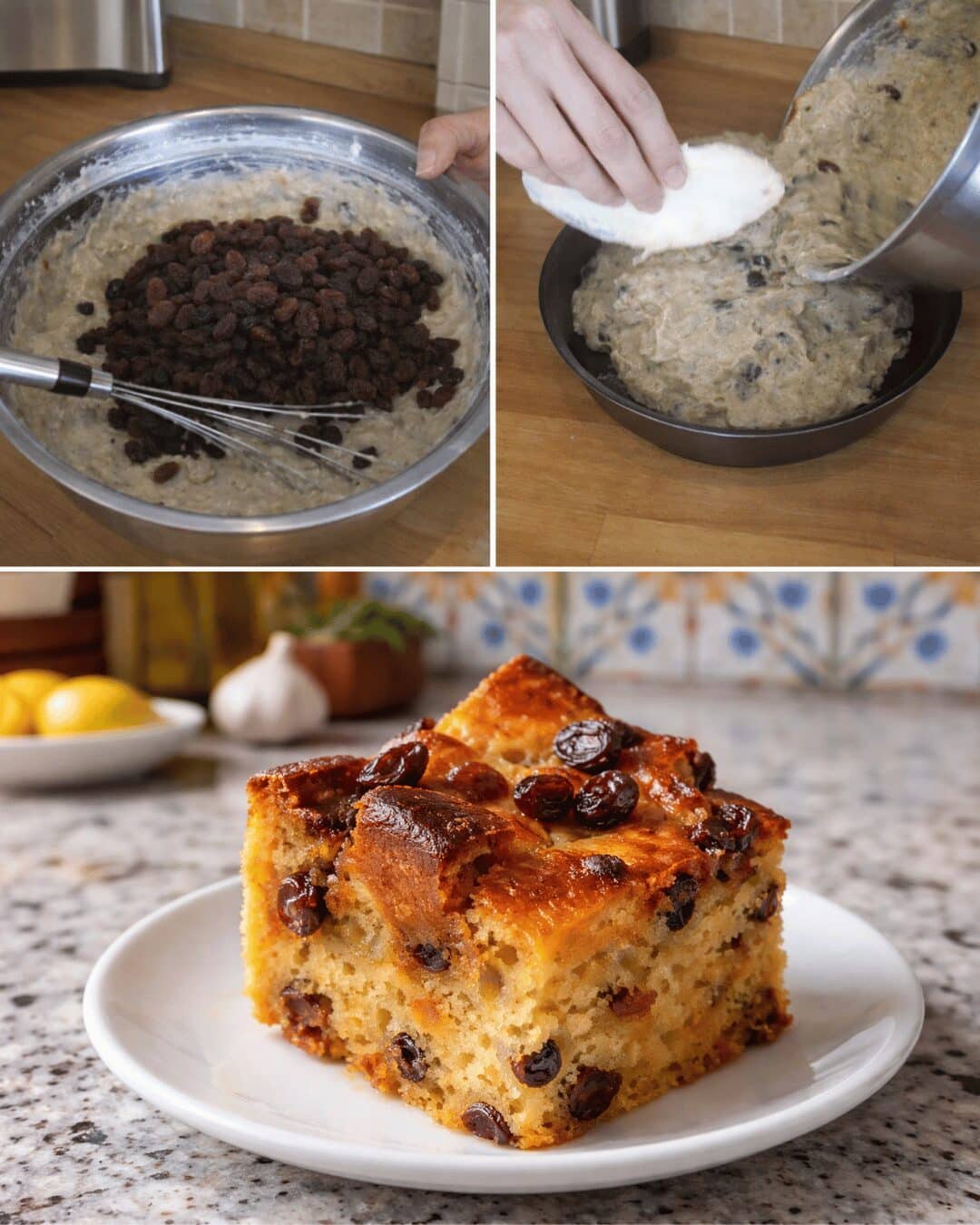 Pudding Maison Traditionnel aux Raisins
