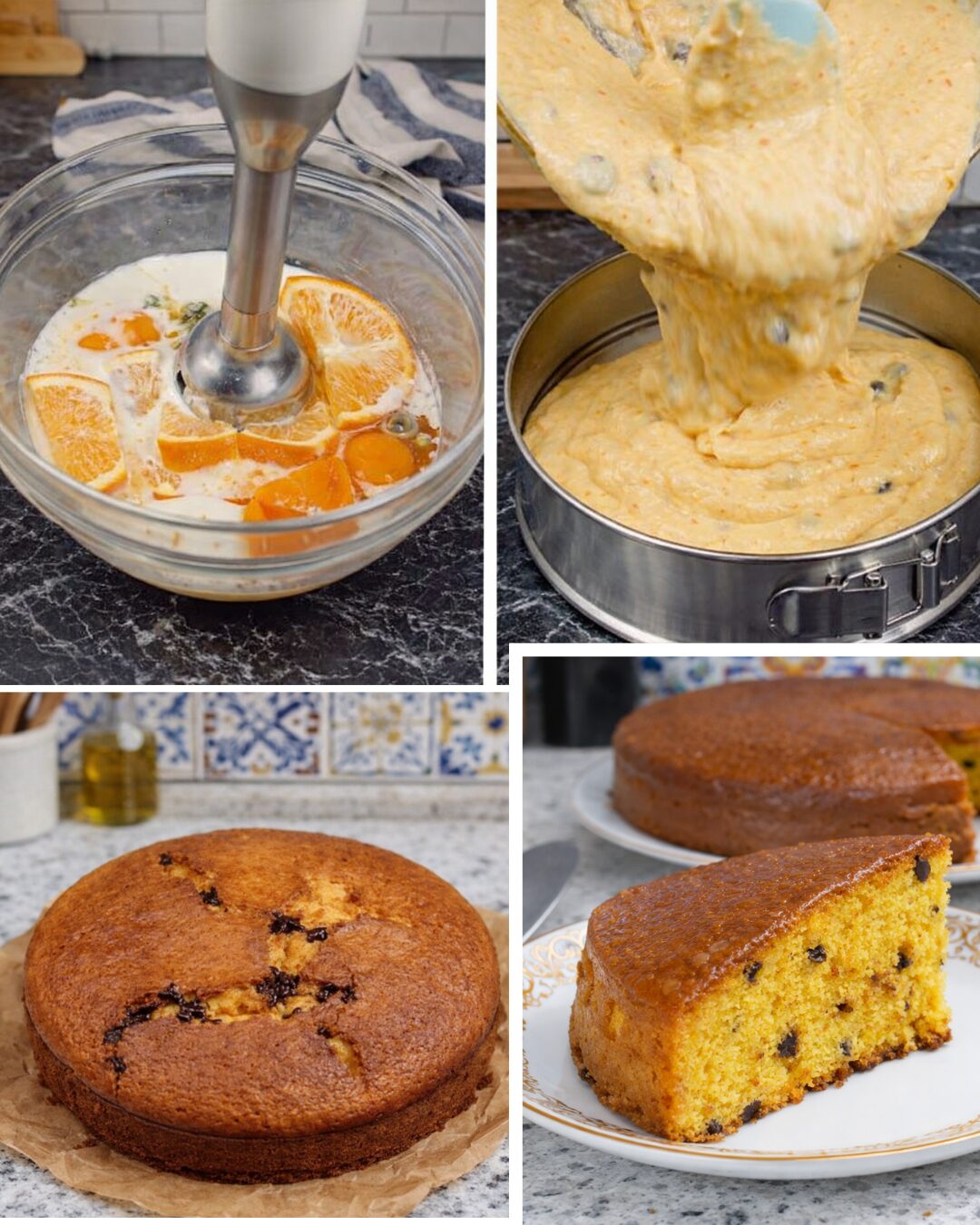 Gâteau Orange Entière Blender