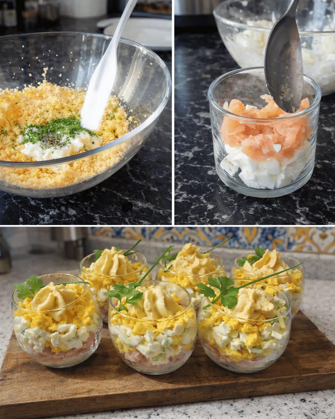 Idée Buffet : Œufs Mimosa en Verrines Simples et Chic