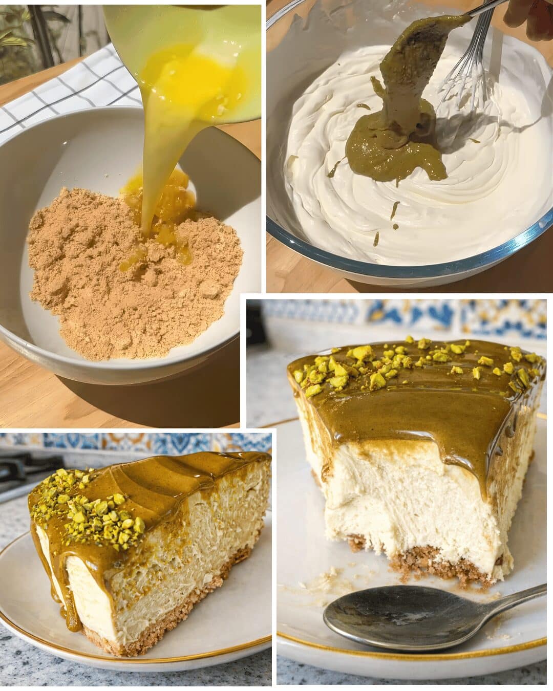 Cheesecake Sans Cuisson Pistache